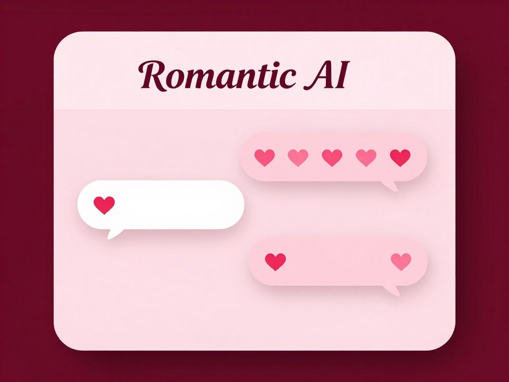 Romantic AI platform chat interface