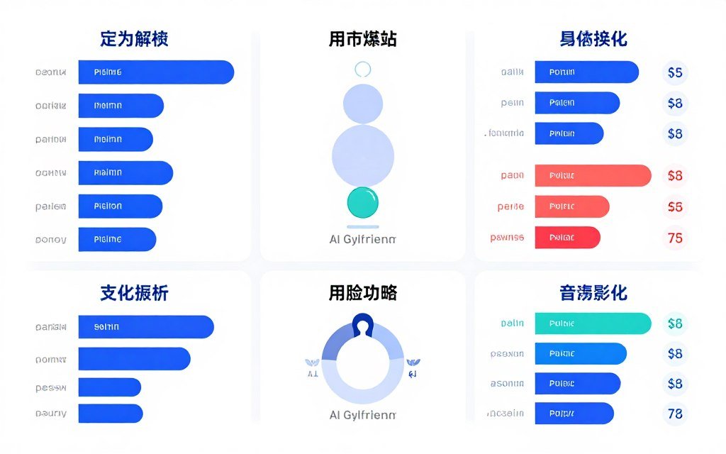 feature comparison chart of AI girlfriend platforms