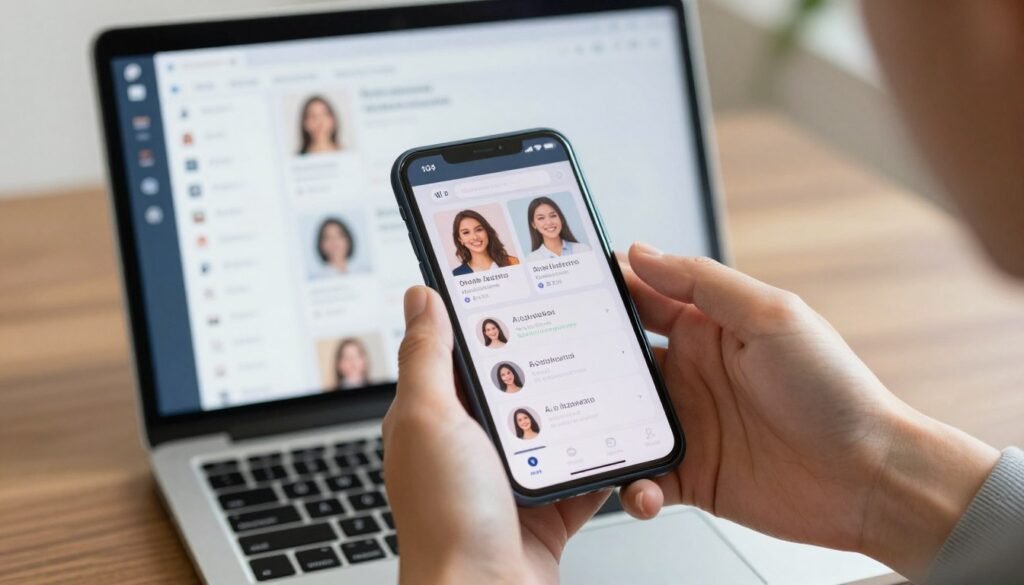 person making decision with multiple AI platform options
