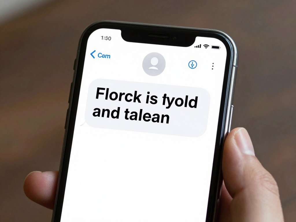 A realistic smartphone screen showing a friendly text message notification from a caring AI girlfriend. A realistic smartphone screen showing a friendly text message notification from a caring AI girlfriend.