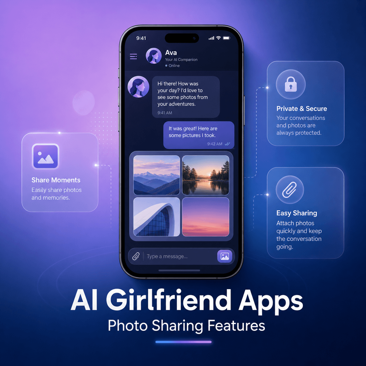 Best AI Girlfriend Apps With Photo Sharing Features