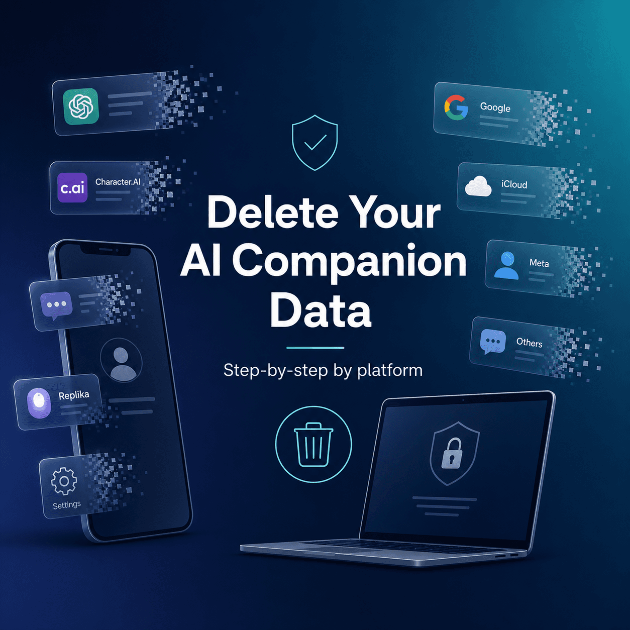 Delete Your AI Companion Data: Step-by-Step by Platform