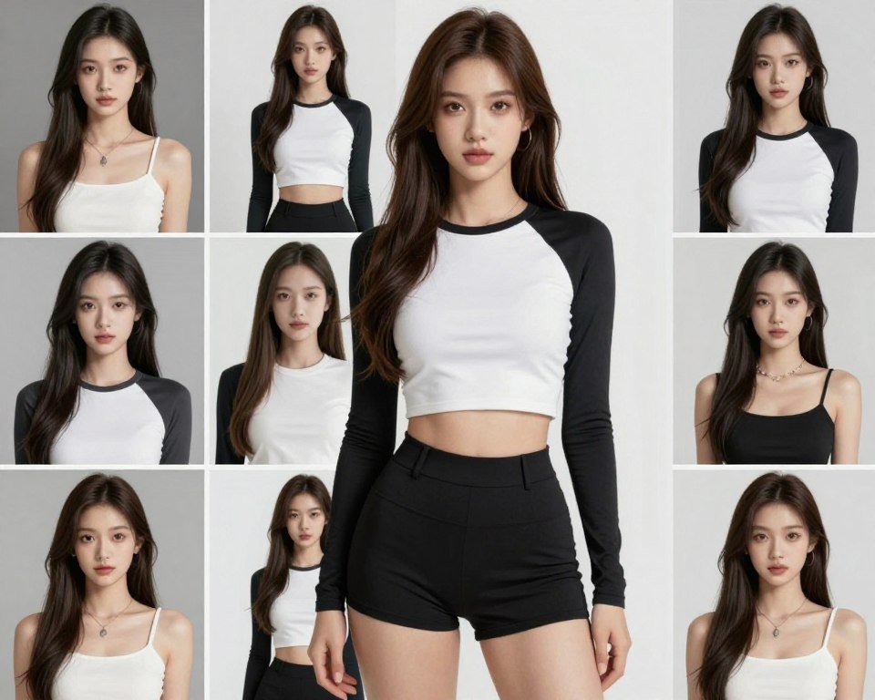 EVA AI platform showing photorealistic AI girlfriend images