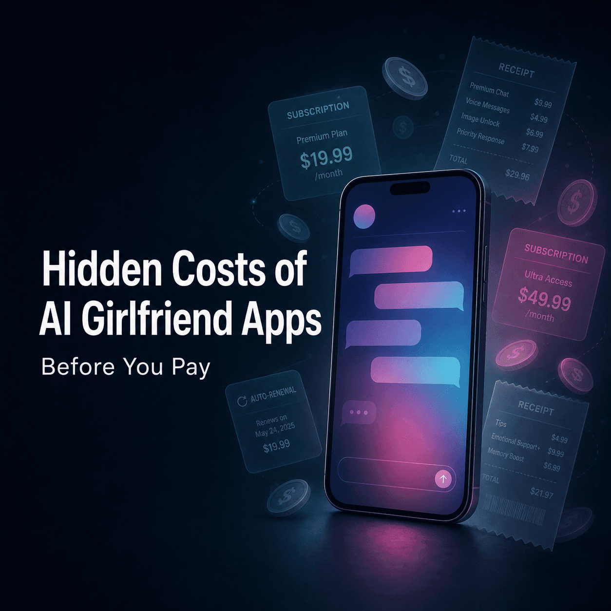 Hidden Costs of AI Girlfriend Apps (Before You Pay)