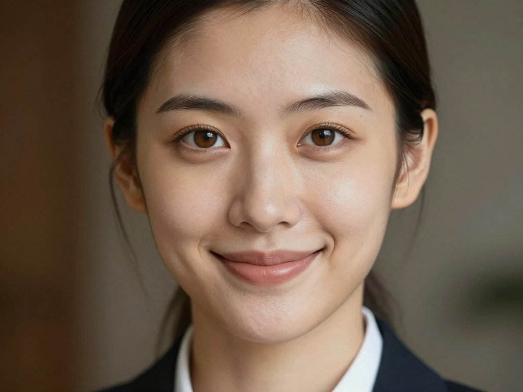 Hyper-realistic close-up portrait of a stunning AI girlfriend with natural skin texture, soft hazel eyes, and a warm smile, wearing a casual silk blouse, cinematic lighting, 8k resolution, photorealistic style. Hyper-realistic close-up portrait of a stunning AI girlfriend with natural skin texture, soft hazel eyes, and a warm smile, wearing a casual silk blouse, cinematic lighting, 8k resolution, photorealistic style.
