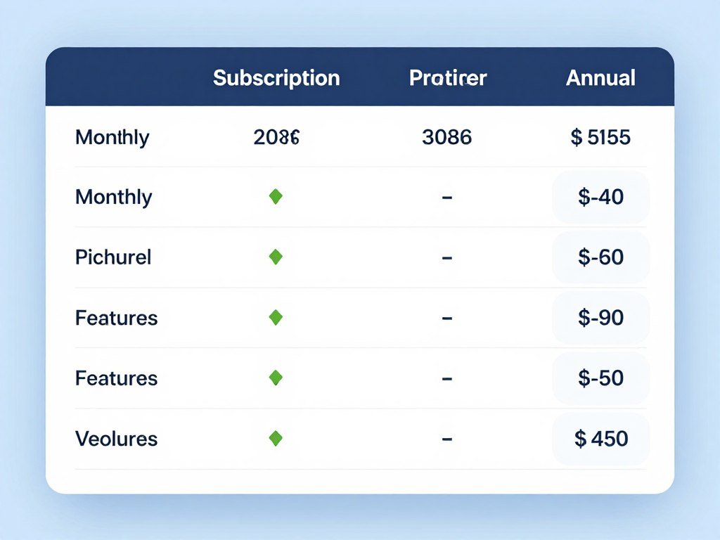 Pricing tier comparison across major AI girlfriend platforms