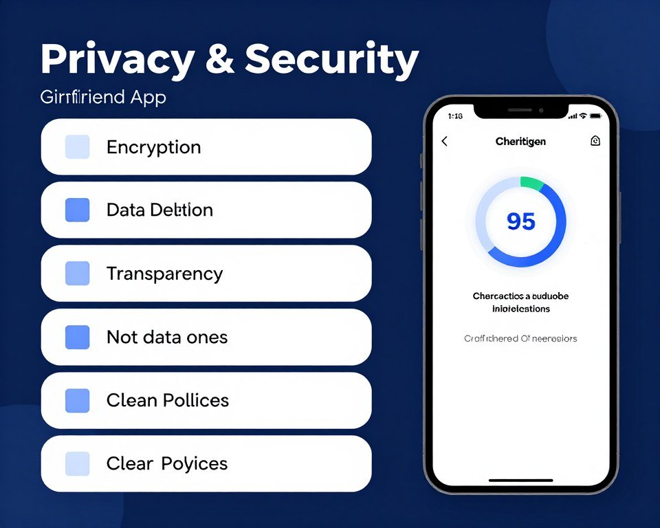Privacy and security checklist for AI girlfriend apps