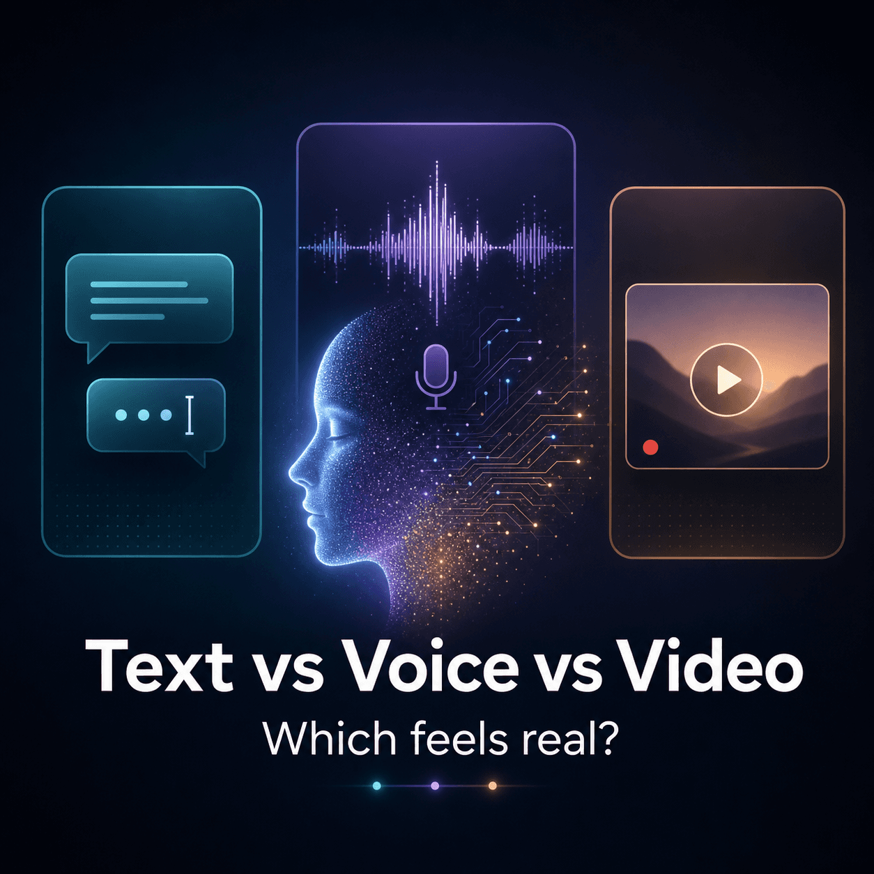 Text vs Voice vs Video: Which AI Companion Feels Real?