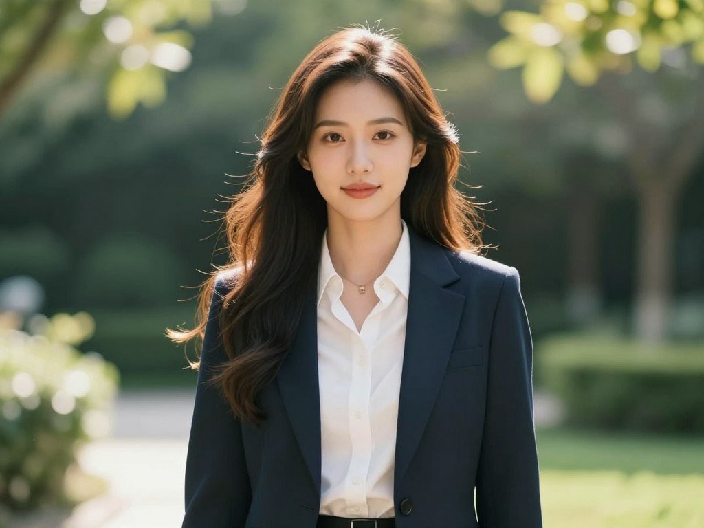 Photorealistic AI girlfriend with long wavy hair, wearing a summer dress, standing in a sunlit garden, cinematic lighting, 4k high definition video. Photorealistic AI girlfriend with long wavy hair, wearing a summer dress, standing in a sunlit garden, cinematic lighting, 4k high definition video.