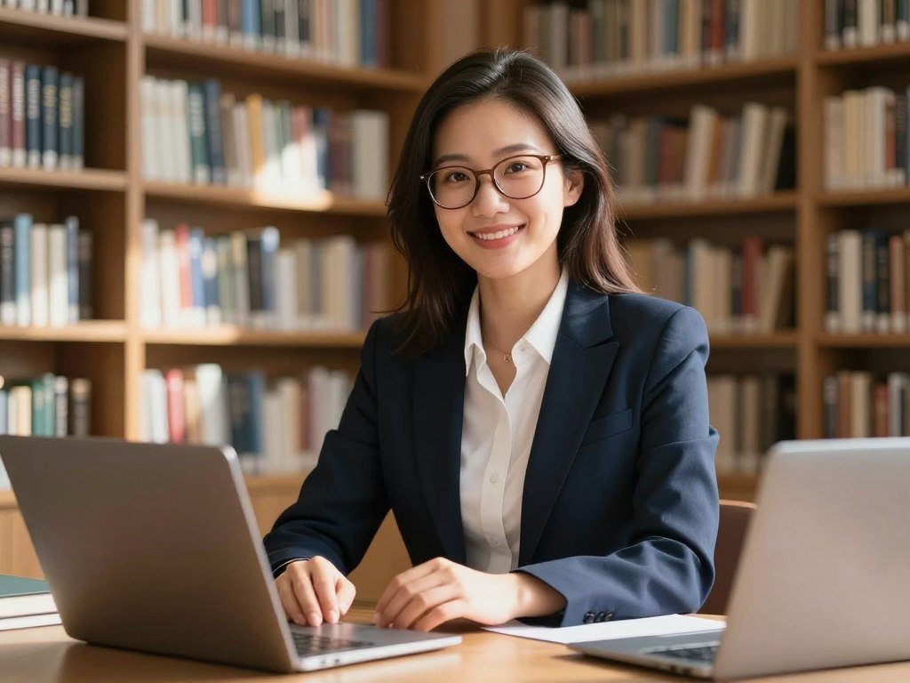 Realistic photo of a stunning virtual girlfriend in a sunlit library, wearing a casual sweater, high-quality digital photography, 8k resolution. Realistic photo of a stunning virtual girlfriend in a sunlit library, wearing a casual sweater, high-quality digital photography, 8k resolution.