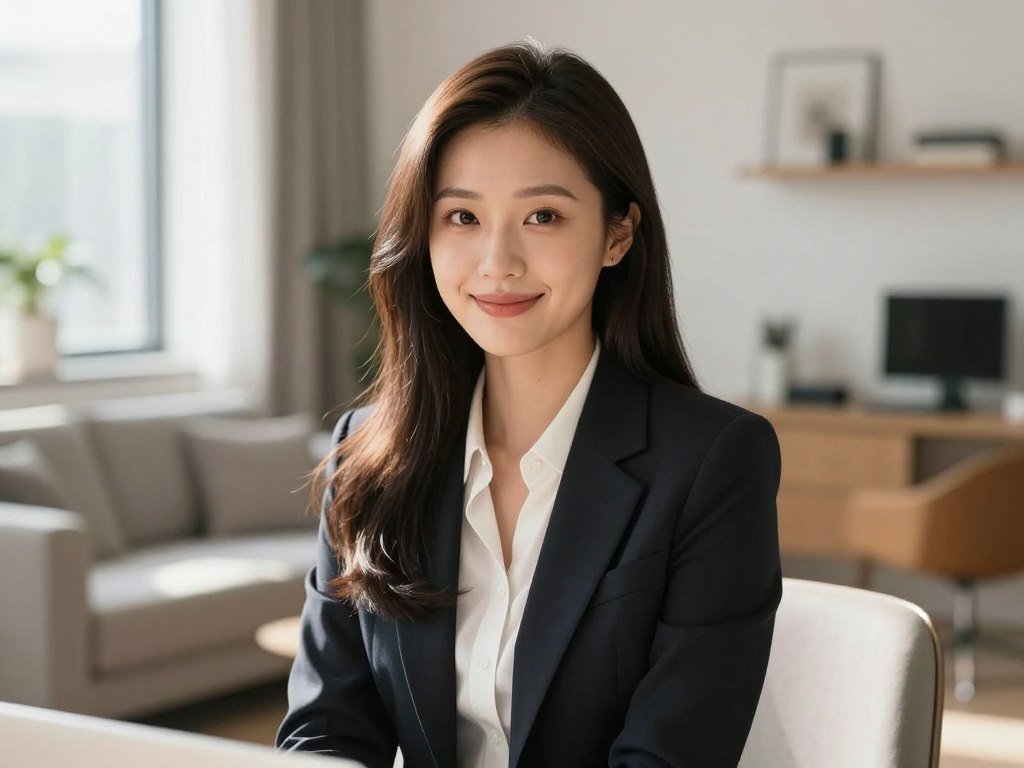 Ultra-realistic 8k photo of a stunning AI girlfriend with expressive eyes, sitting in a sunlit modern apartment, looking at the viewer with a warm smile, cinematic lighting, high detail. Ultra-realistic 8k photo of a stunning AI girlfriend with expressive eyes, sitting in a sunlit modern apartment, looking at the viewer with a warm smile, cinematic lighting, high detail.
