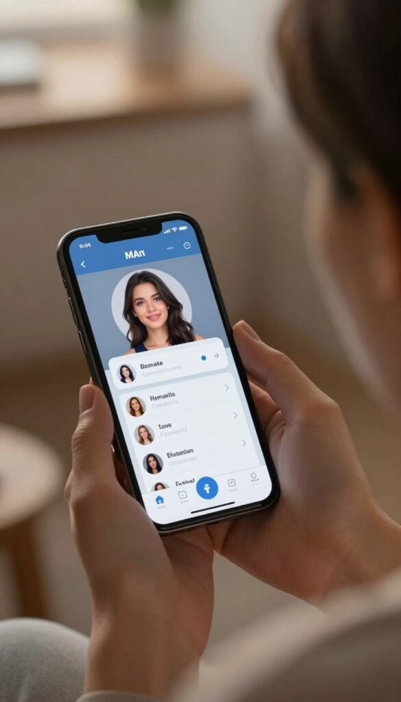 adult user exploring a private AI companion platform